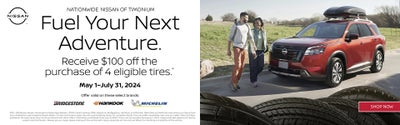 Save $100 with the Purchase of 4 Tires