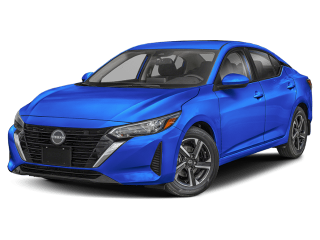 A photo of a blue Nissan Sentra SV trim level.