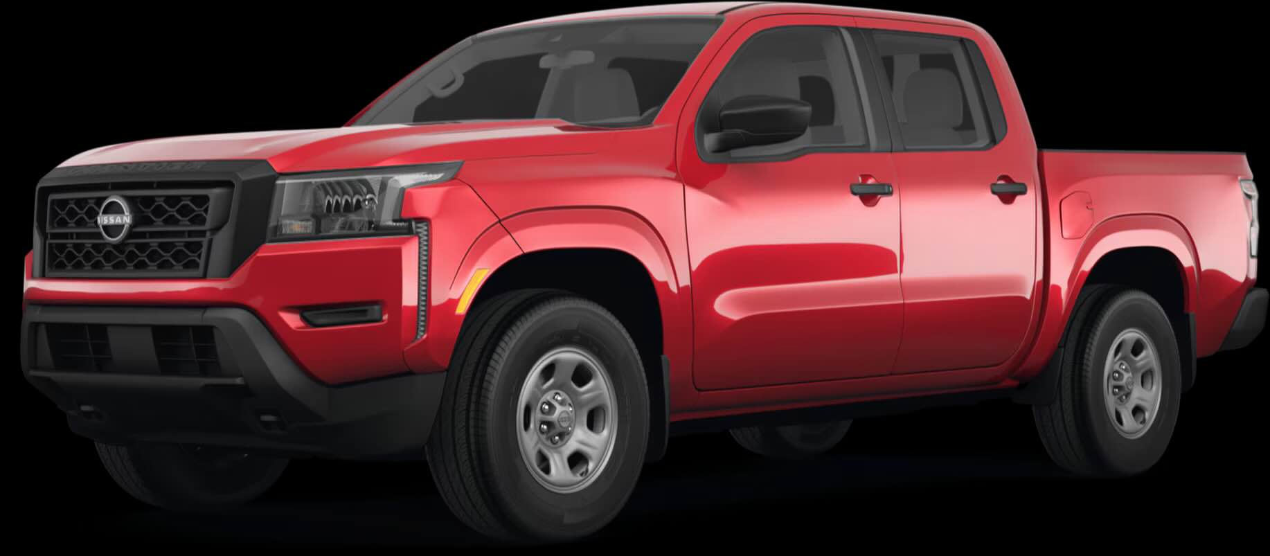 Nissan Frontier SV Trim in red from Nationwide Nissan in Timonium.
