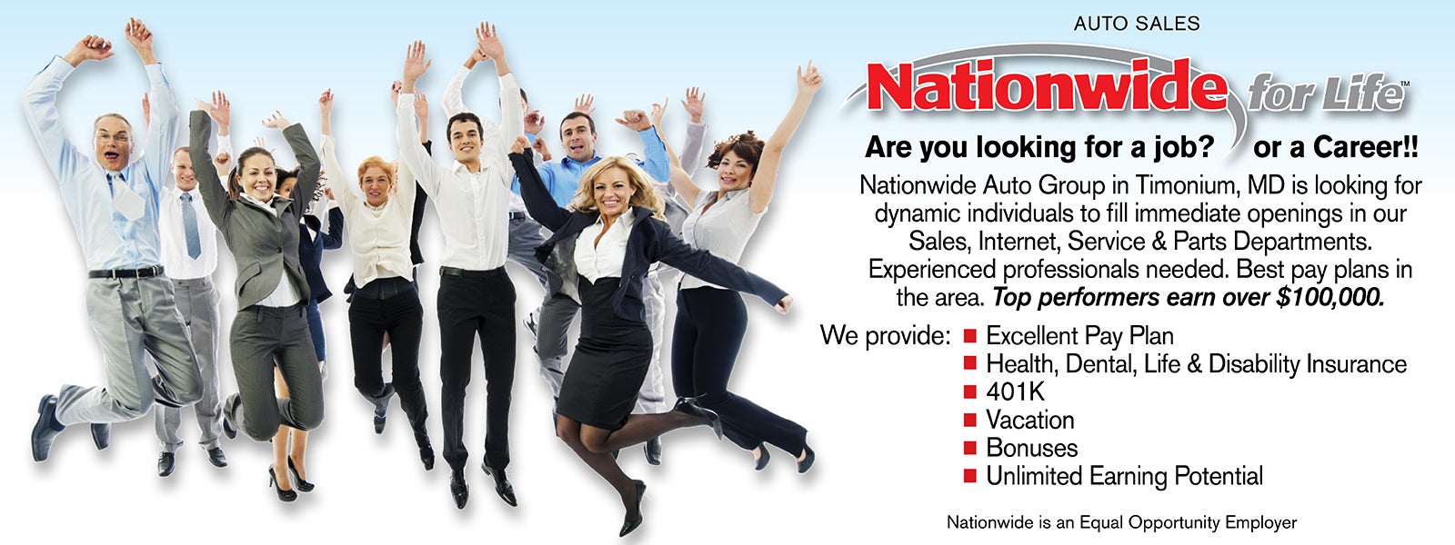 Careers at Nationwide Nissan in Timonium MD