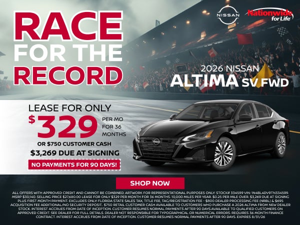NEW 2026 NISSAN ALTIMA SV FWD