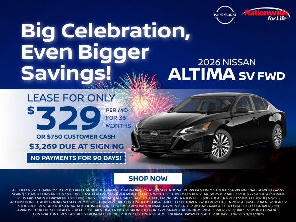 NEW 2026 NISSAN ALTIMA SV FWD