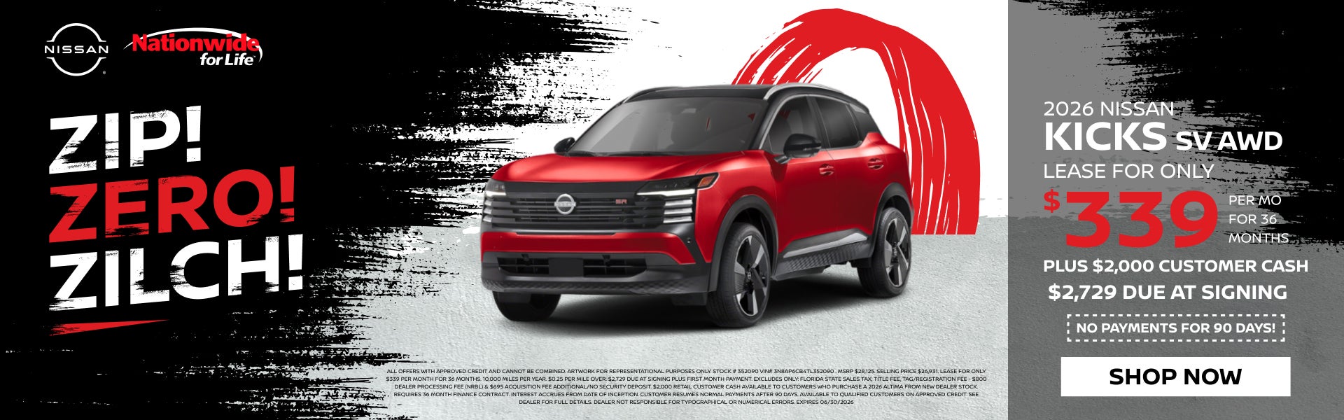 New Nissan Kicks SV AWD