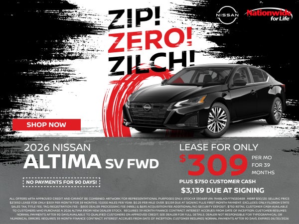 New Nissan Altima SV FWD