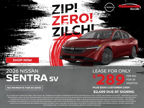 New Nissan Sentra SV