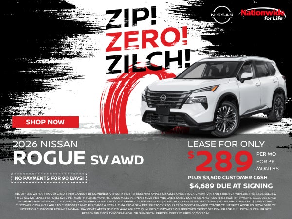 New Nissan Rogue SV AWD