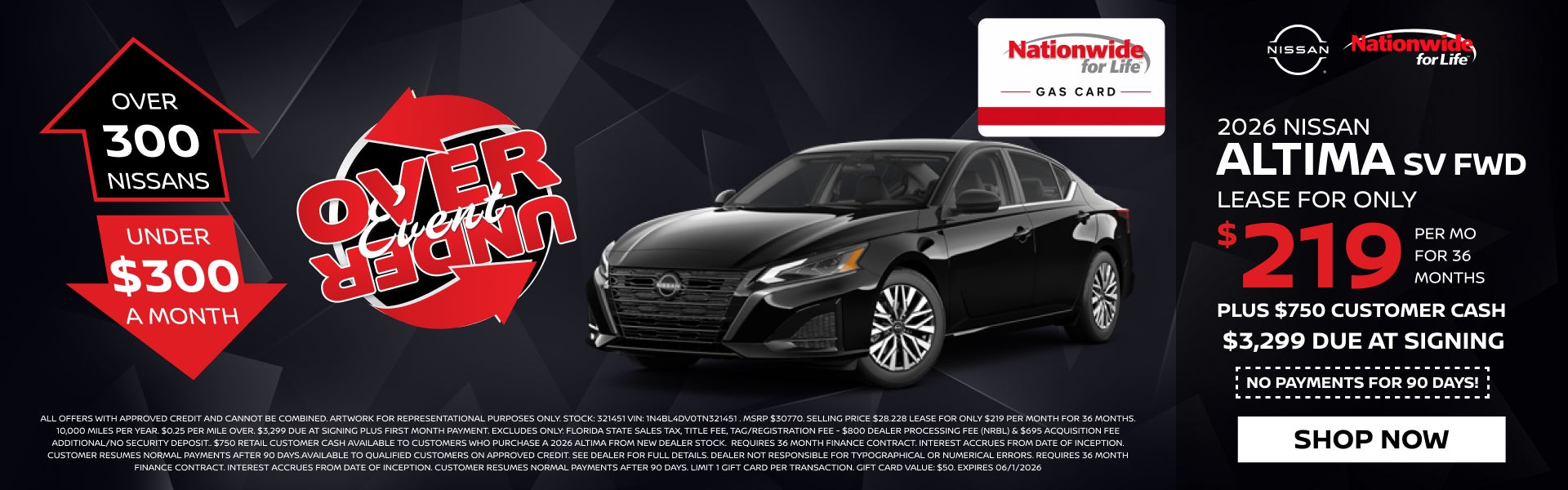 New 2026 Nissan Altima SV FWD