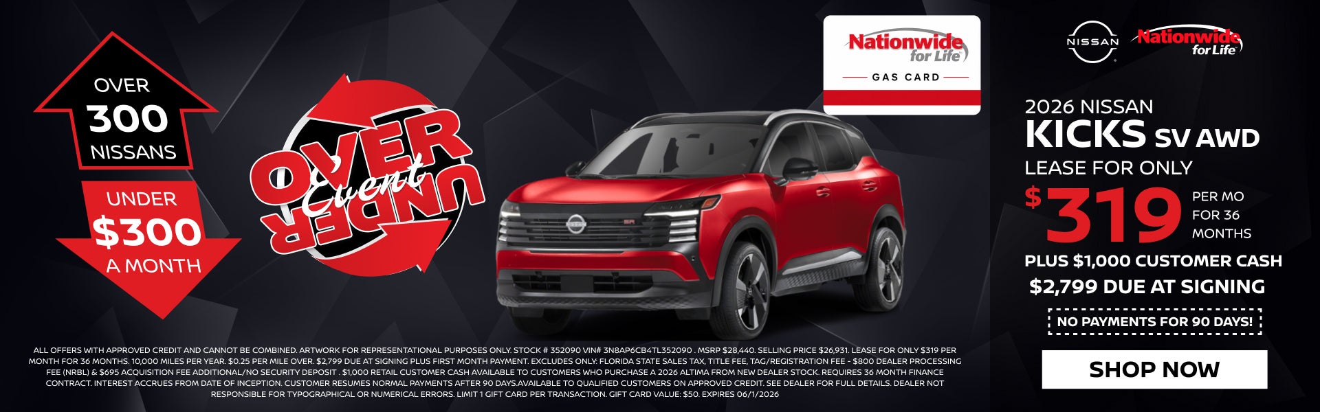 New 2026 Nissan Kicks SV AWD