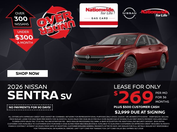 New 2026 Nissan Sentra SV 