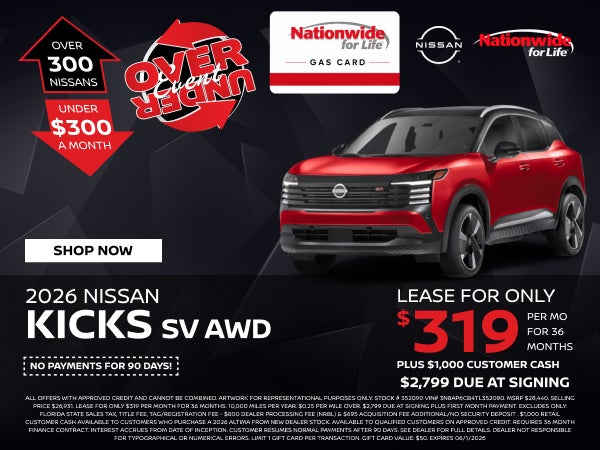 New 2026 Nissan Kicks SV AWD