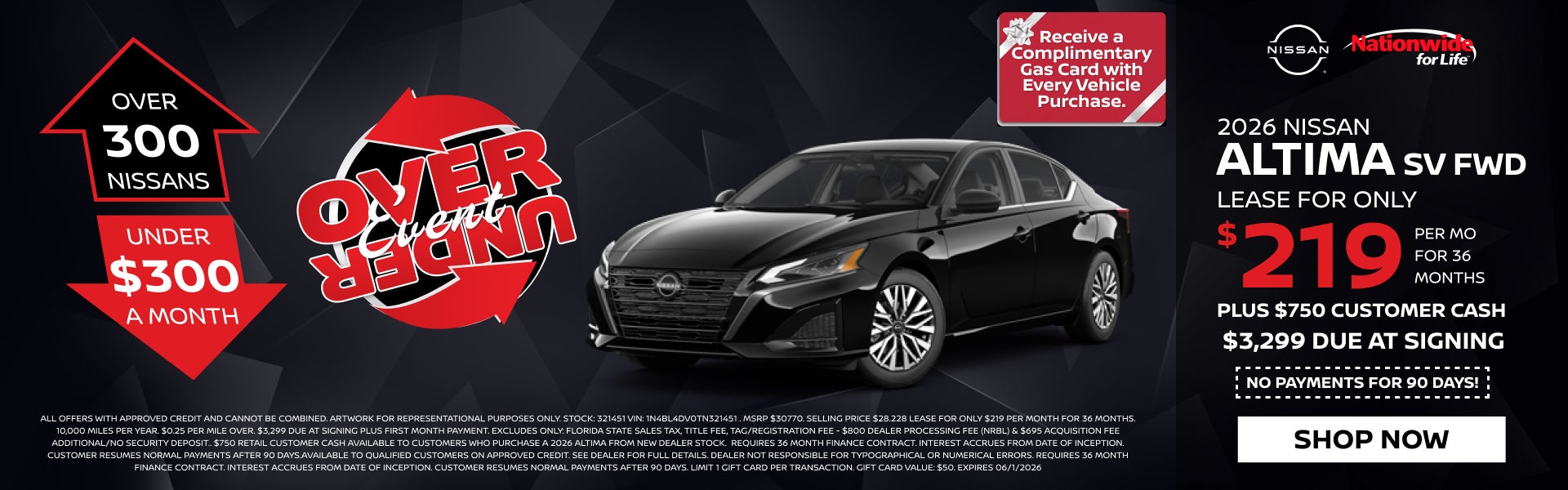 New 2026 Nissan Altima SV FWD