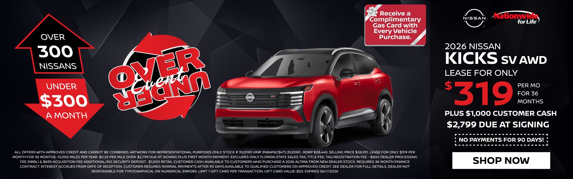 New 2026 Nissan Kicks SV AWD