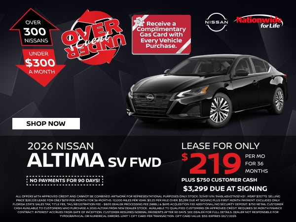 New 2026 Nissan Altima SV FWD