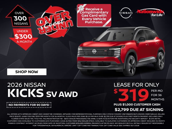 New 2026 Nissan Kicks SV AWD