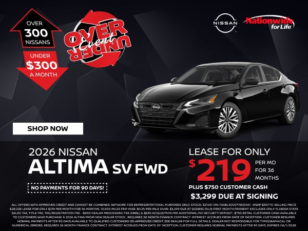 NEW 2026 NISSAN ALTIMA SV FWD