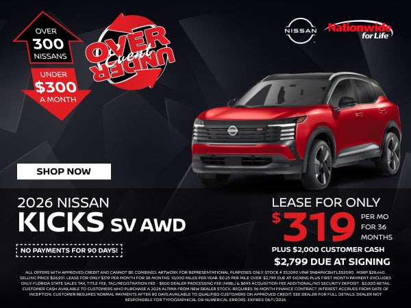 NEW 2026 KICKS SV AWD